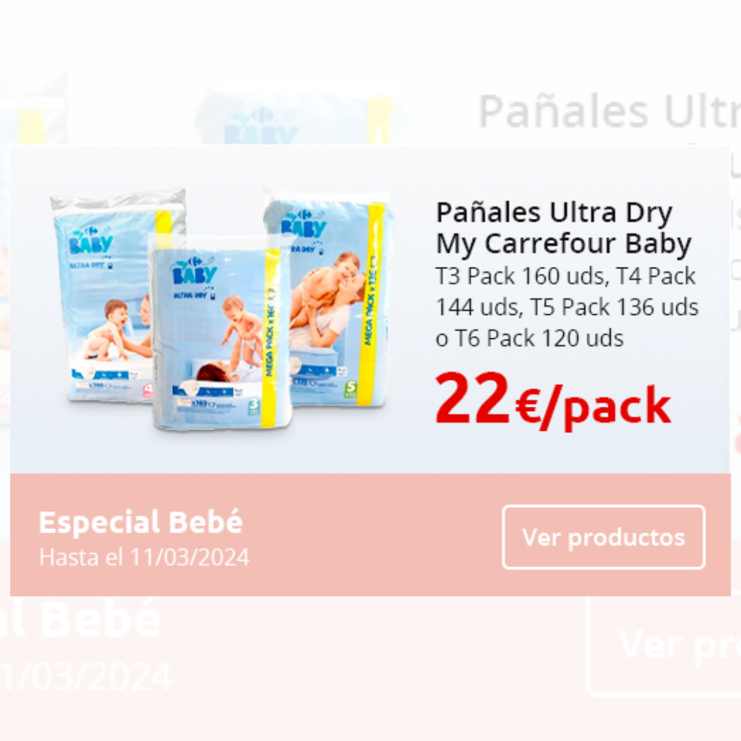 ¡Aprovecha las ofertas en productos de bebé en Carrefour!