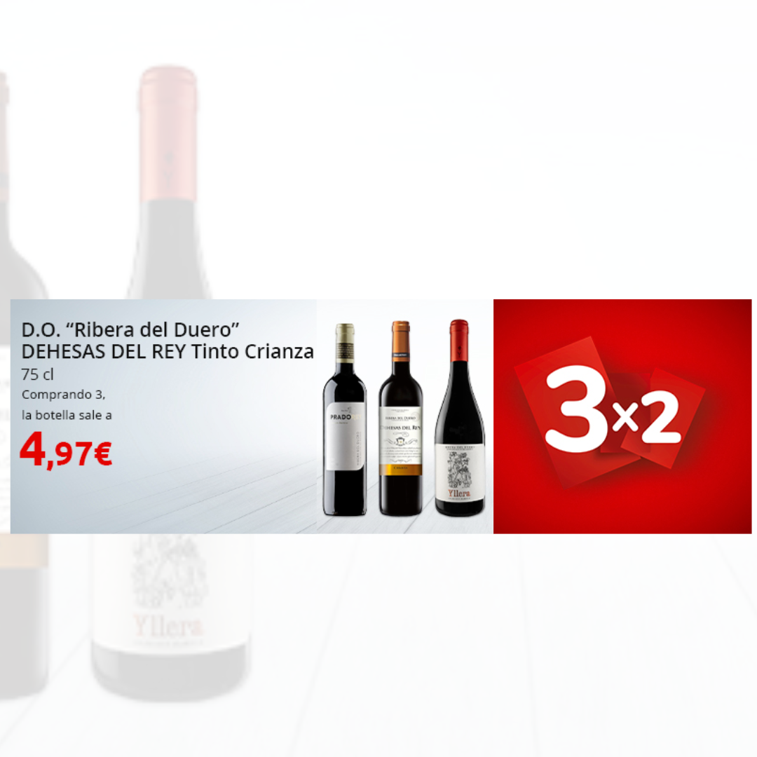 ¡3×2 en vinos en Carrefour!